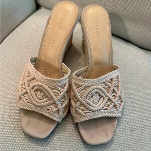 Veronica Beard Ezrah macrame Espadrille Wedge Sandals
